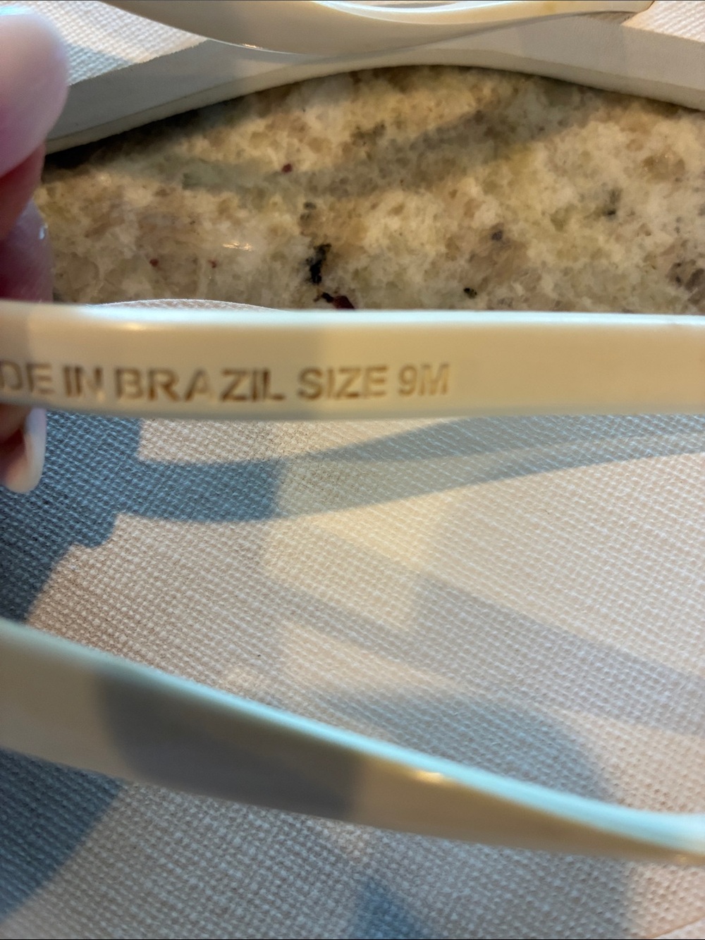 Tory Burch Ivory Logo Flip Flop Sandals - Picture 4 of 4